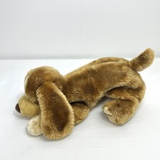 Toys R Us Animal Alley Laying Brown Darby Puppy Dog Large Plush 16 Vintage 2000