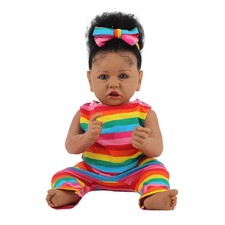 22" Real Life Reborn Baby Dolls Girl Vinyl Silicone Newborn Doll Handmade Gift