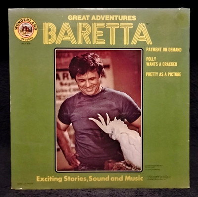 (SEALED) ROBERT BLAKE ''BARETTA GREAT ADVENTURES'' (RARE-MINT-1976-VINYL-GEM)