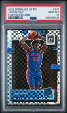 2022 PANINI DONRUSS OPTIC CHECKERBOARD #241 JADEN IVEY PSA 10