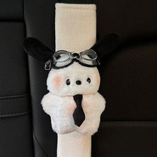 Cartoon Car Seat Belt Cover Anime Puppy Plush Seat Belt Shoulder Protector