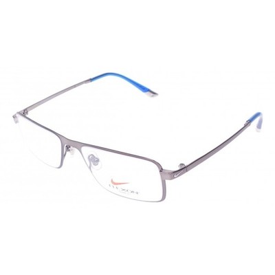 Nike Brille Herren Damen  Silber Rechteckig 4178 titan Flex