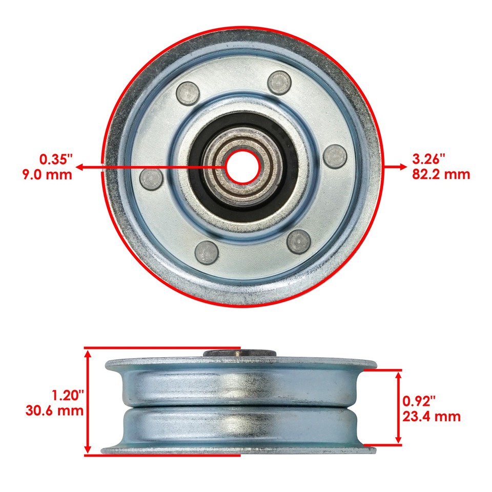 PULEGGE IDLER Per Cub Cadet MTD Troy-Bilt 756-04224 756-0981 956-0981 - Foto 14