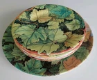 ► GIEN - Feuillage - 1 + 6 assiettes