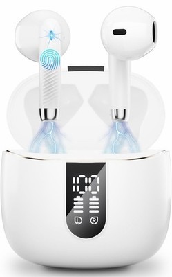 Bluetooth Kopfhörer in Ear, Bluetooth 5.3 Kopfhörer Kabellos mit Mikrofon,