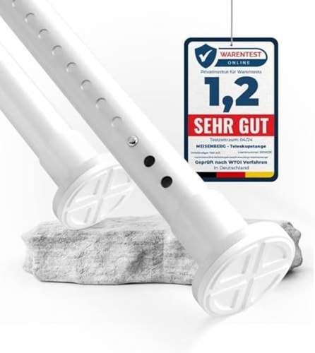 MEISENBERG Tension Rods for Curtains White,  Assorted sizes , colors 