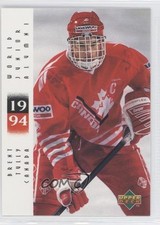 1995 Upper Deck World Junior Championships Alumni Brent Tully #9 0a4