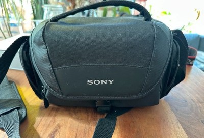 Top Sony Kameratasche Umhängetasche Schwarz Tragegurt