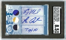 HOPKINS AUSTIN MANUEL 2013 TRIPLE THREADS ROOKIE PLATE PATCH AUTO 1/1 SGC 8.5