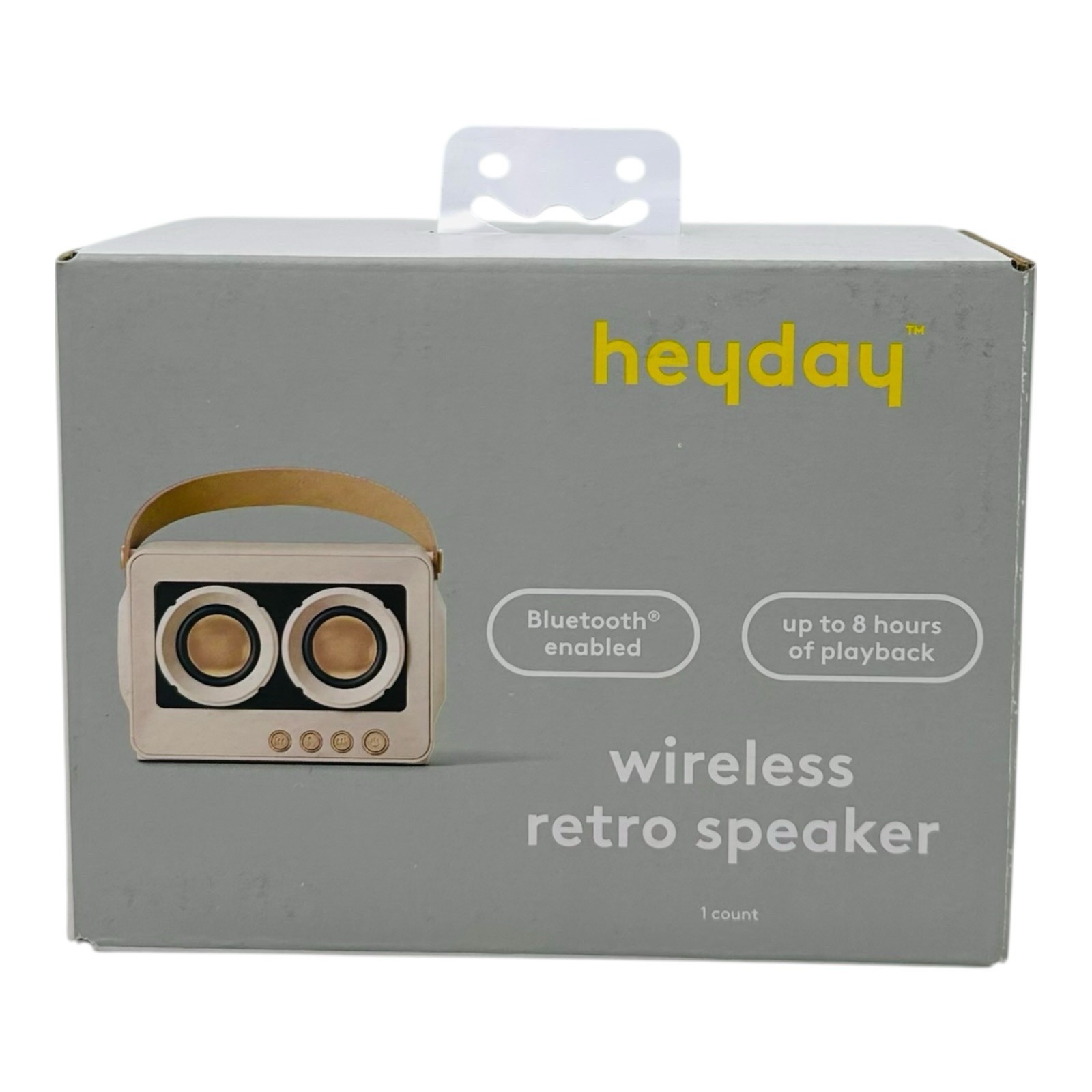 Heyday Wireless Retro Speaker Bluetooth Enabled Stucco Color