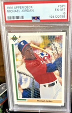 Michael Jordan 1991 Upper Deck SP1 PSA 6 Baseball RC ChicagoWhiteSox DKL Quality