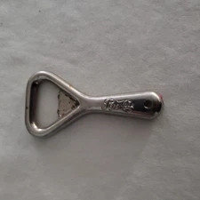 VTG Pepsi-Cola Bottle Opener Metal Embossed Script Logo USA 3"