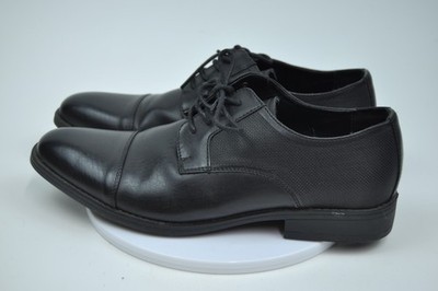 Bruno Marc Men Black Solid Oxford Dress Shoes Low Heel SBOX222M Size 8
