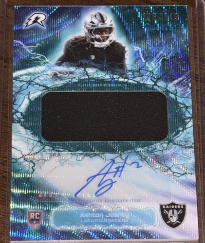 Topps Resurgence Ashton Jeanty Radial Rookie Relic Patch Auto 125/149 Raiders