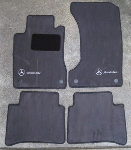 03-09 Mercedes-Benz W211 E CLASS OEM Front & Rear Floor Mat Set Black (4MATTIC)