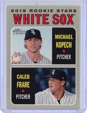 2019 Topps Heritage #7 2019 Rookie Stars (Michael Kopech / Caleb Frare)