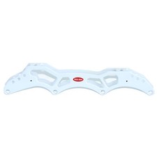 TruRev White 100mm Inline Speed Skate Frame. TimeWarp Series