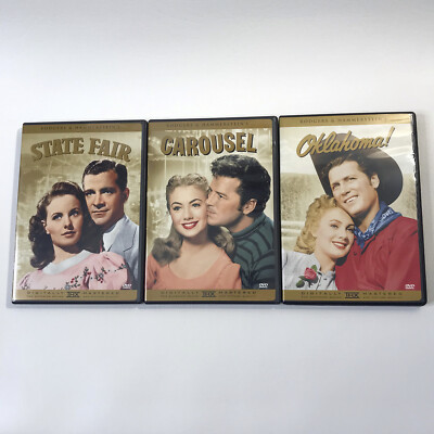 Lot of 3 RODGERS & HAMMERSTEIN Musical Comedy DVDs State Fair