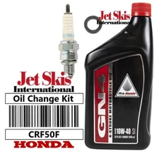 Honda CRF 50 F CRF50F Oil Change Service Kit NGK Spark Plug & Crush Washer
