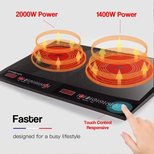 NNEMB Electric Induction Cooktop Portable Kitchen Ceramic Cooker Cooktop 15AMP - Picture 5 of 9