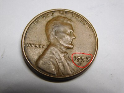 pn697 エラー硬貨 1957年D. アメリカ合衆国 1セント 麦ペニー s-l400.jpg
