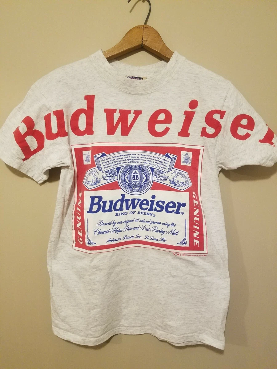 Vintage 1990s Budweiser T Shirt Big Logo