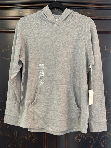 $94 FREE FLY Women's Bamboo Lightweight Fleece Hoodie | Heather Grey | Large - Picture 11 of 18