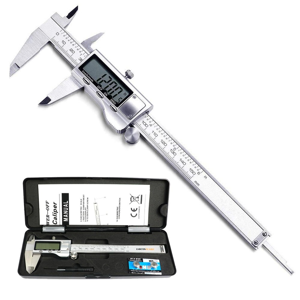 Stainless Steel Digital Caliper Measuring Tool with LCD Screen Stainless Steel Digital Caliper Measuring Tool with LCD Screen