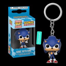 Sonic The Hedgehog Sonic With A Golden Ring Funko Pocket Pop! Llavero