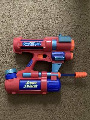 その他 Super Soaker Flash Flood Super Soaker Flash Flood Water Gun Two Modes 2004 Hasbro Orange