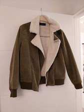 Minkpink Khaki Corduroy Bomber Jacket S