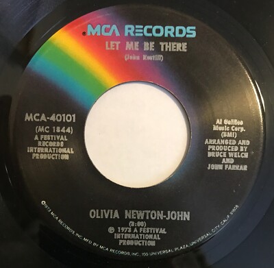 Olivia Newton-John 45 RPM - Let Me Be There / Maybe Then I'll Think Of You - MCA