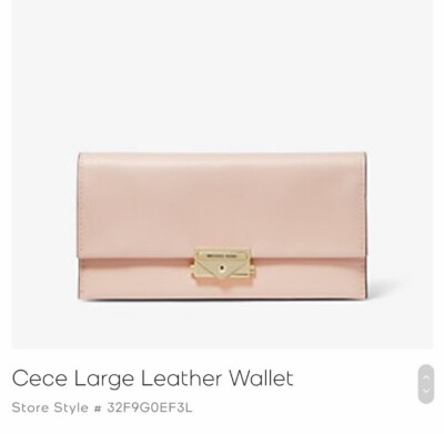 Michael Kor Cece Large Leather Wallet