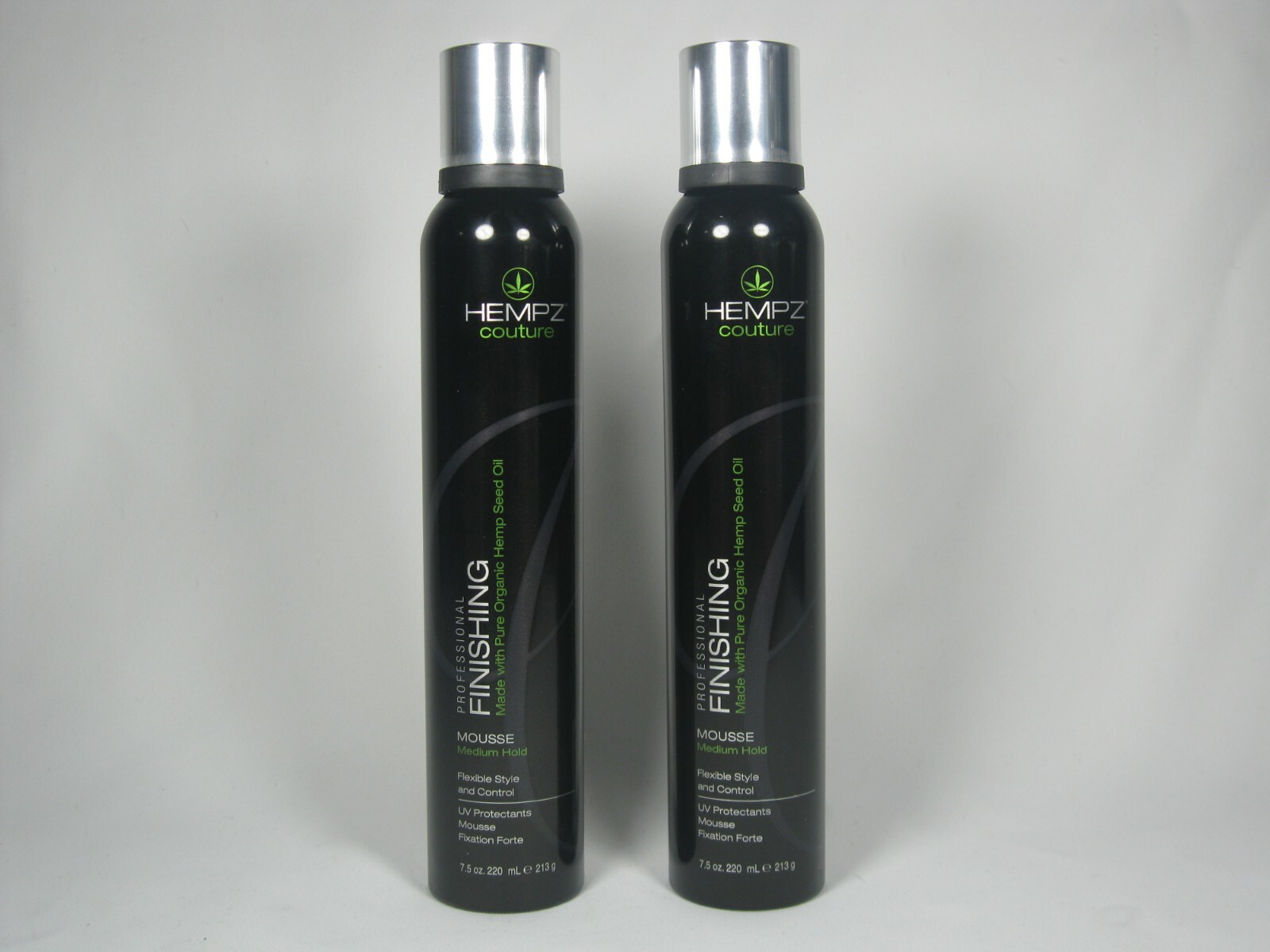 Hempz Couture Professional Finishing Mousse 7.5 oz MEDIUM HOLD  UV Protectants