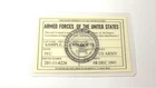 Geneva Convention ID card Replacement U.S. Army, Navy, Air Force, Marines & USCG