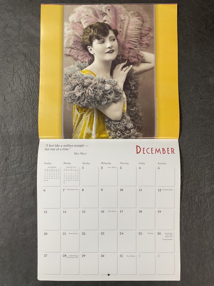 2009 Bad Girls Pinup Calendar Same Days as 2026 | eBay
