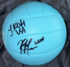 Taryn Kloth and Kristen Nuss Signed Volleyball 2024 Paris Olympics USA Proof