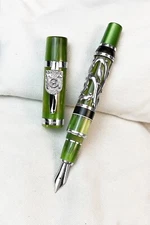 Montegrappa bespoke by an Italian Silverware & Jewelry Silver Co. Fountain Pen.