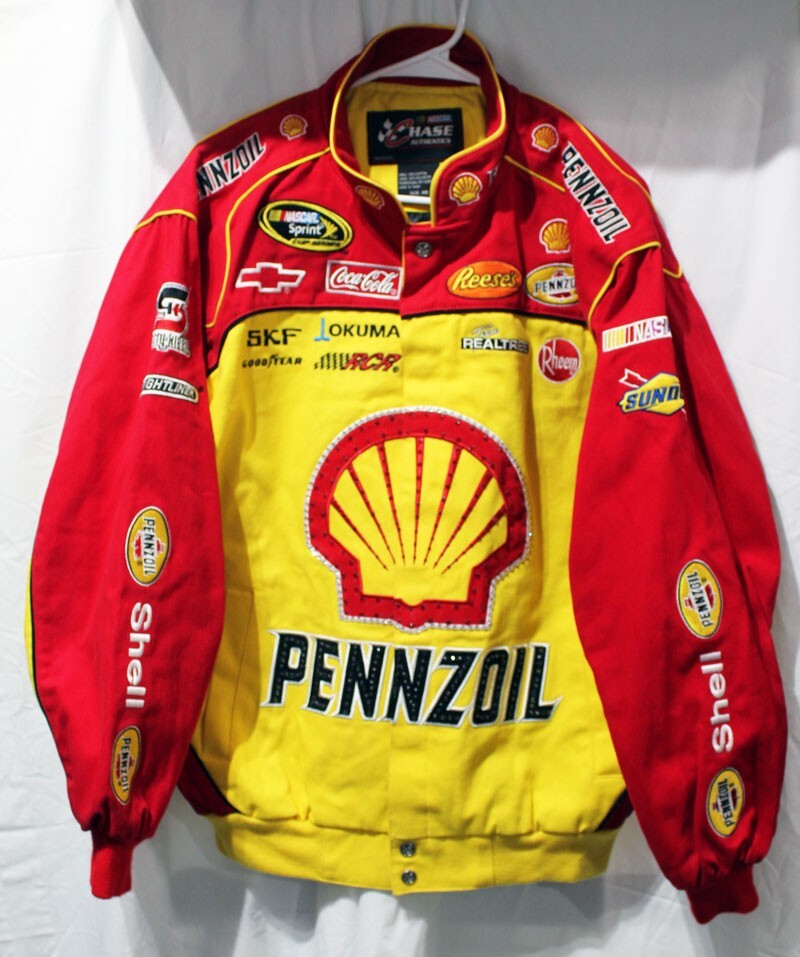 Vtg Chase Authentics Kevin Harvick #29 Pennzoil Jacket Bomber