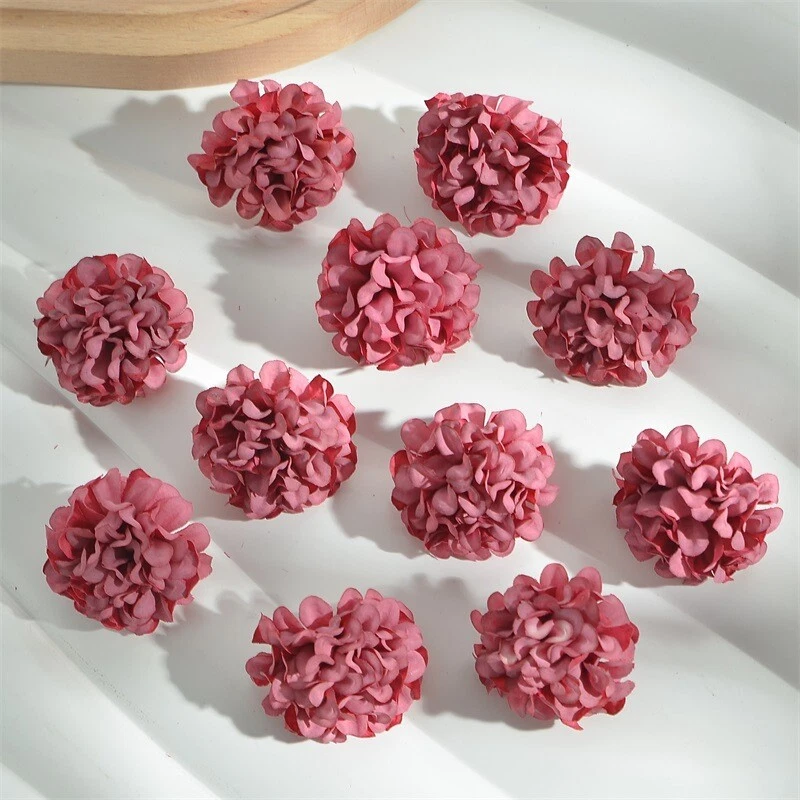 10x 4cm Artificial Silk Flowers DIY Hairpin Clothes Bachelor Hat Accessory Chic - Image 4 of 4