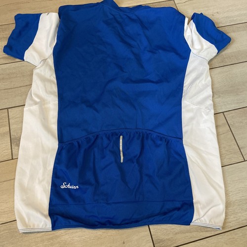 Schwinn Classic Short Sleeve Half-Zip Cycling Jersey Red X-Large Blue X-Large - Picture 7 of 7
