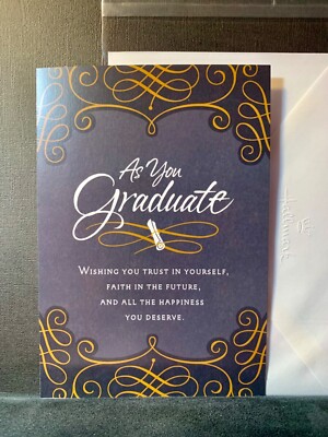 Happy Graduation Card! Hallmark Wishing You All The Happiness You Deserve!  | eBay