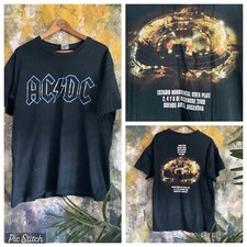 AC/DC ANGUS YOUNG 2009 TOUR ARGENTINA RARA T SHIRT VINTAGE LOTTO ALTRI 2 LISTE