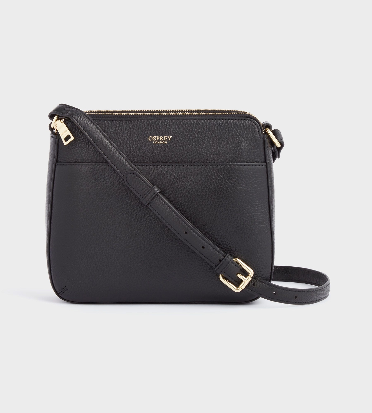 OSPREY LONDON The Buckley Leather CrossBody Black Leather CrossBody