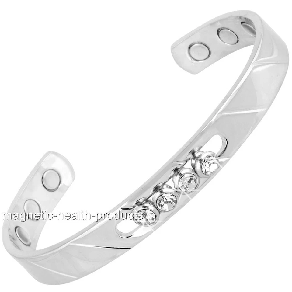 LADIES MAGNETIC HEALTH BANGLE CARPAL TUNNEL BRACELET ARTHRITIS PAIN RELIEF 47