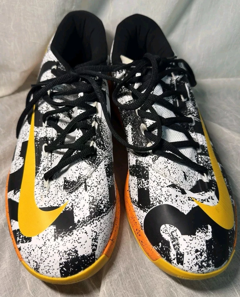 Nike KD 6 ID SZ 10 DS MVP Print Black White Orange Yellow Kevin Durant - Image 2 of 4