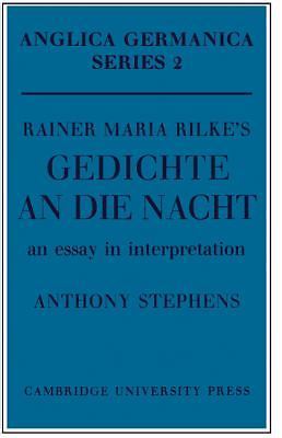 Anglica Germanica Series 2 Ser.: Rainer Maria Rilke's 'Gedichte an Die ...