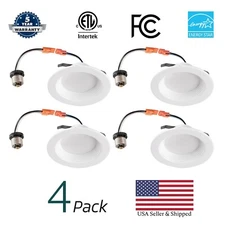 Shine LED 4 x 4" 10W LED Retrofit Recessed Downlight Dimmable 3000K-5000K