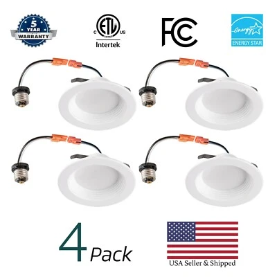 Shine LED 4 x 4" 10W LED Retrofit Recessed Downlight Dimmable 3000K-5000K