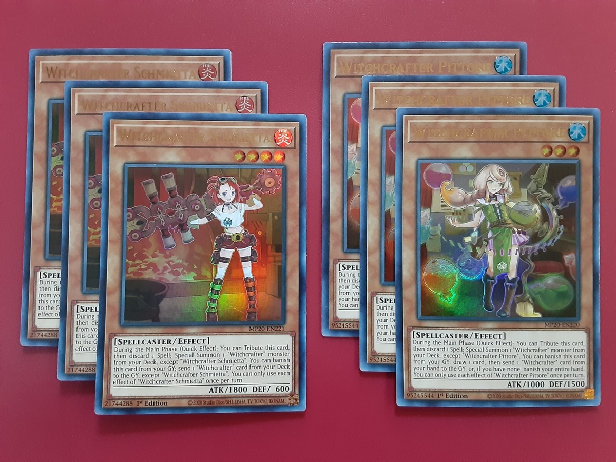 Yugioh Witchcrafter Deck 57 Cards Vice-Madame Verre Complete